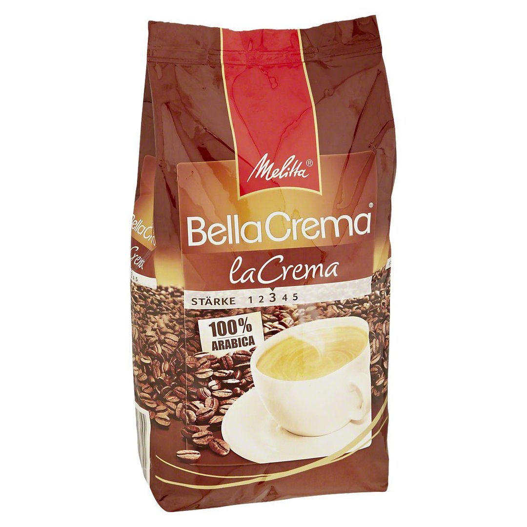 Melitta Kaffee BellaCrema laCrema - 8 x 1,00 kg Beutel