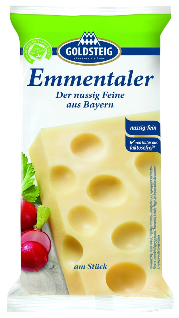 Goldsteig - Emmentaler 45 % Fett in Tr. - 400 g Stück
