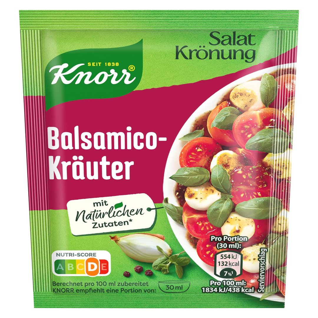 Knorr - Salatkrönung 5er-Pack Balsamico-Kräuter - 55 g Beutel
