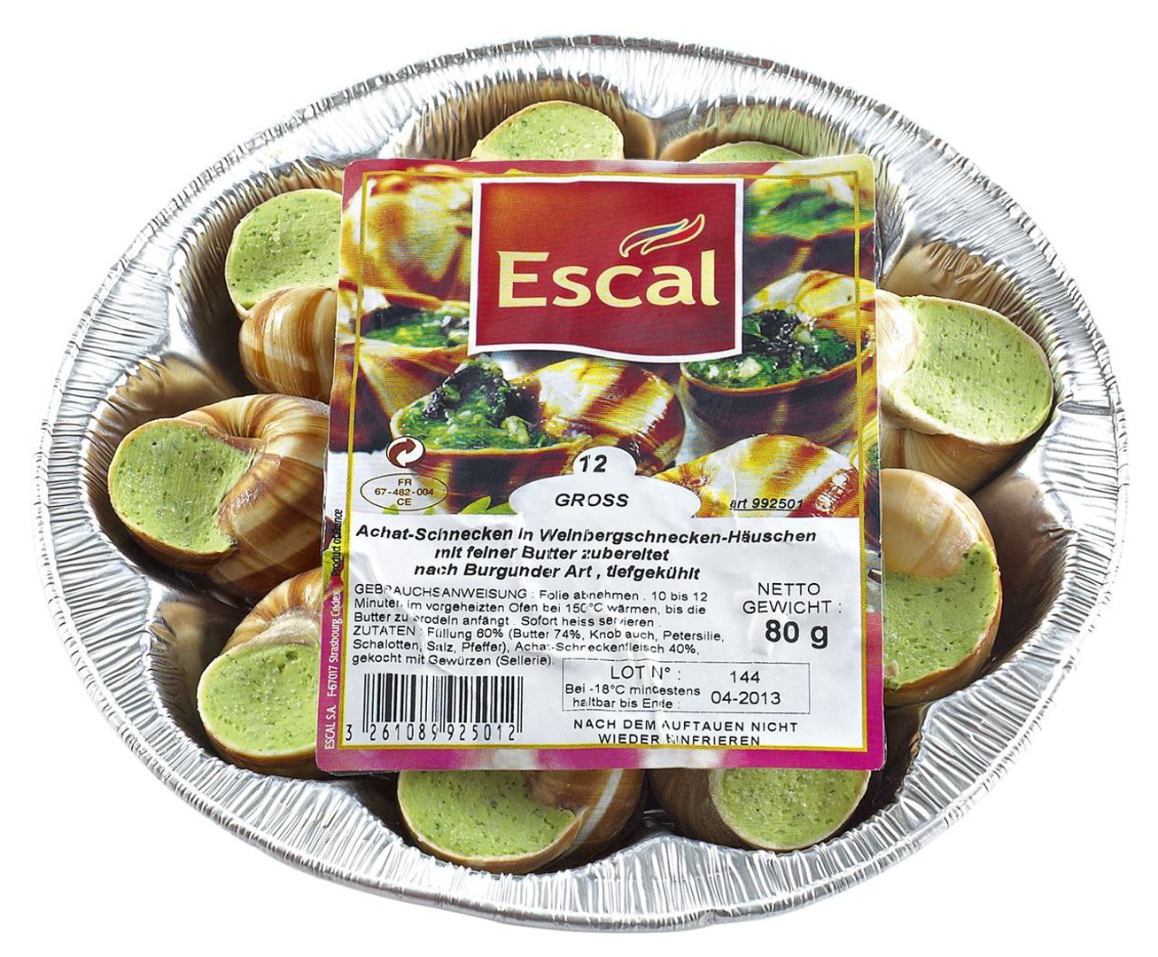 Escal - Achat-Schneckengroß Burgund 80 g