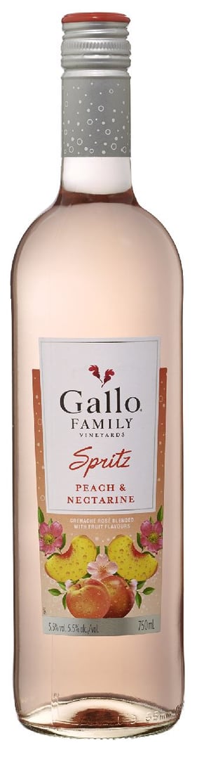 Gallo Family - Spritz Pfirsich Fruchtwein lieblich - 1 x 0,75 l Flasche