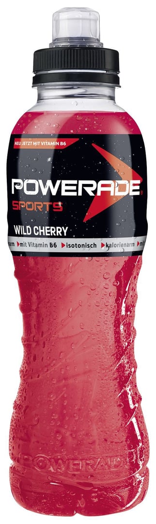 Powerade - Sports Wild Cherry Isotonisches Elektrolytegetränk 0,5 l Flasche