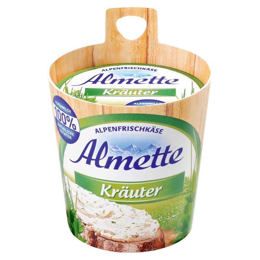 Almette - Frischkäse Kräuter 70 % Fett - 1 x 150 g Bocksbeutel
