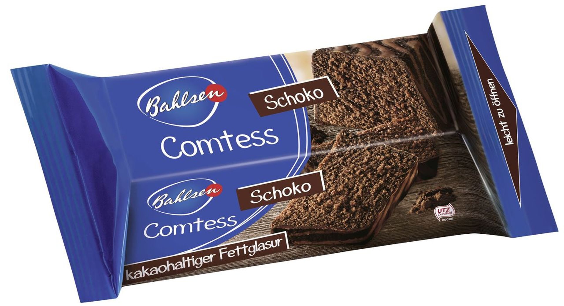 Bahlsen - Comtess Kuchen Schoko fertig gebacken ungeschnitten - 1 x 350 g