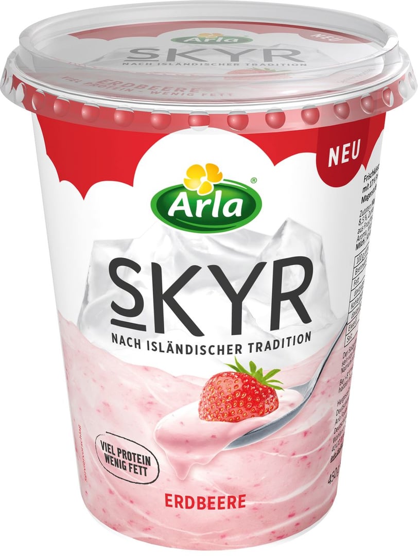 Arla - Skyr nach isländischer Tradition Erdbeere - 1 x 450 g Stück