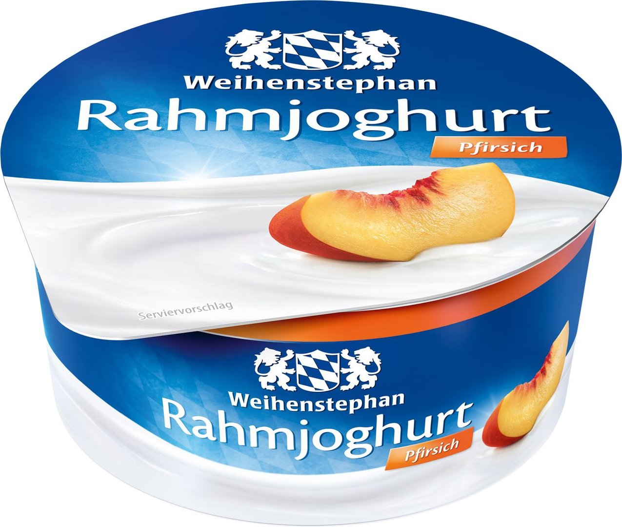 Weihenstephan - Rahmjoghurt Pfirsich 10 % Fett im Milchanteil - 150 g Becher