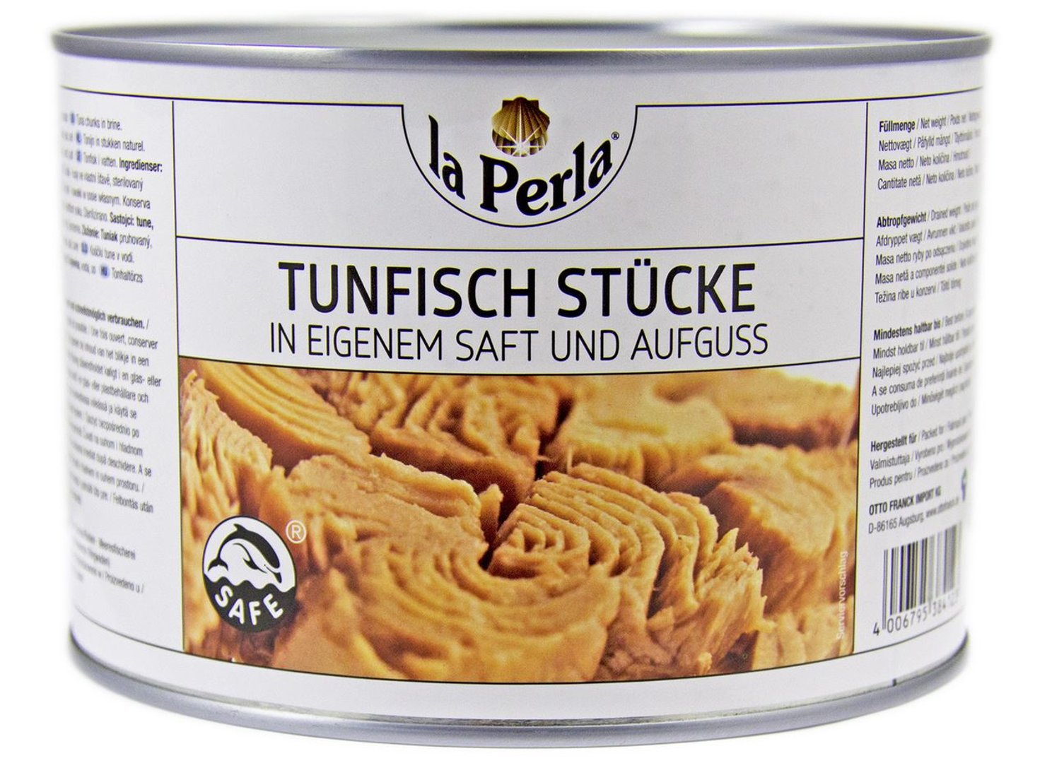 La Perla - Thunfischstücke in Salzwasser 6 x 1,705 kg Dosen