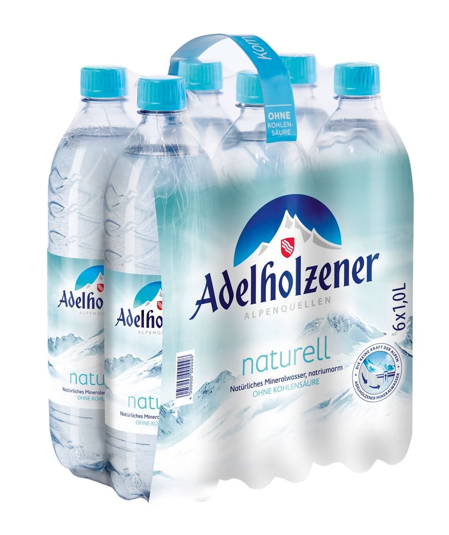 Adelholzener - Mineralwasser Naturell 6 x 1 l Flaschen