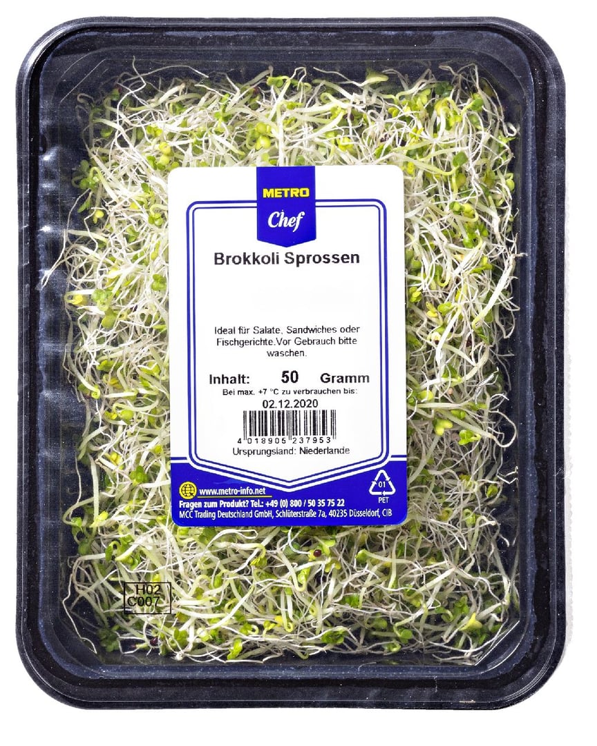 METRO Chef - Brokkoli Sprossen, küchenfertig - 50 g Schale auf Vorbestellung