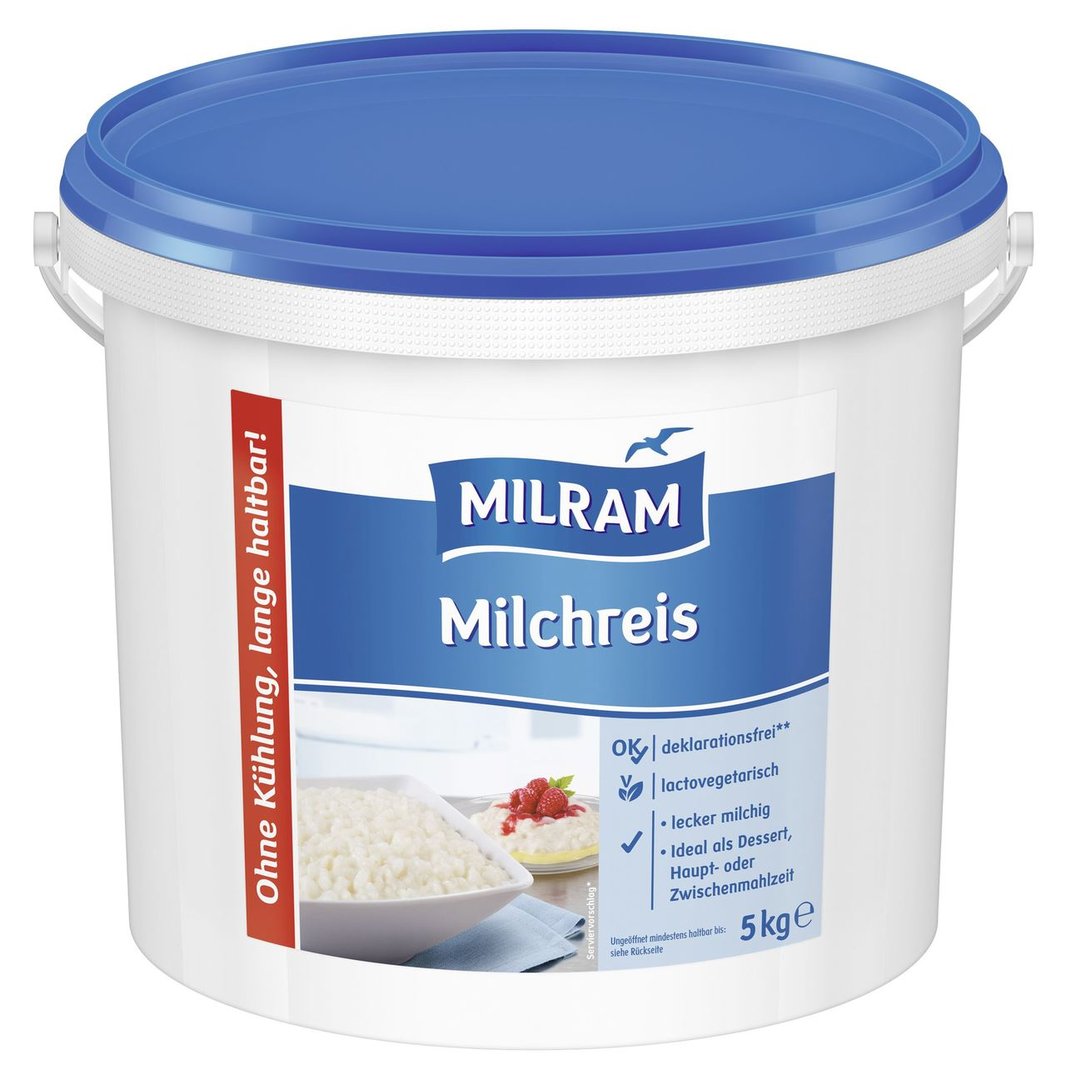 Milram - Milchreis 3 % Fett 5 kg Eimer