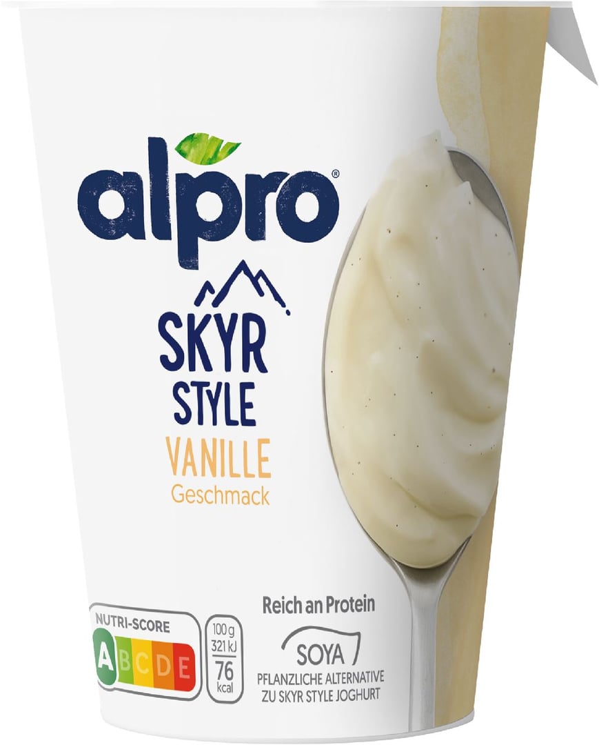 Alpro - alpro Skyr Style Vanille, vegan, gekühlt - 400 g Becher