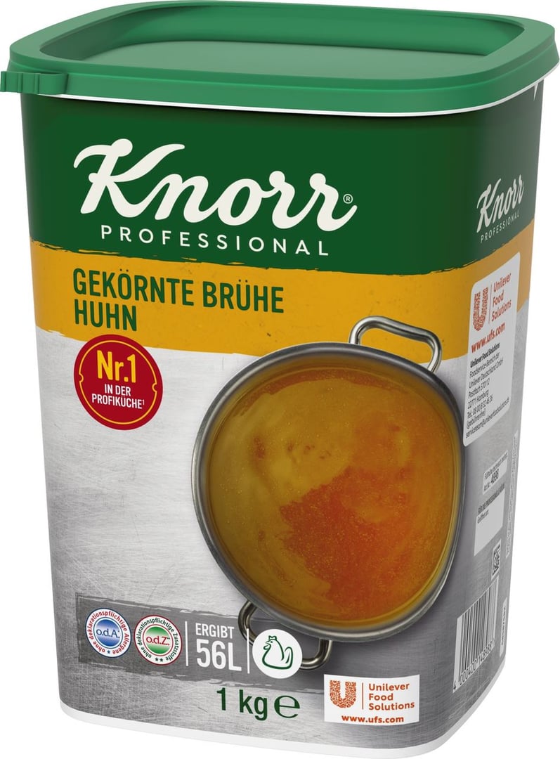 Knorr - gekörnte Brühe Huhn - 1 x 1 kg Dose