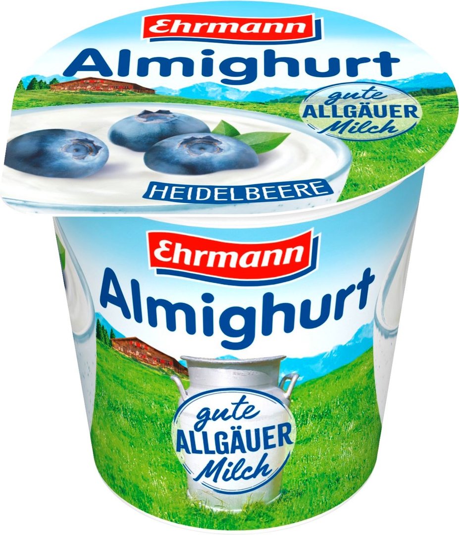Almighurt - Fruchtjoghurt Heidelbeere 3,8 % Fett gekühlt - 150 g Becher