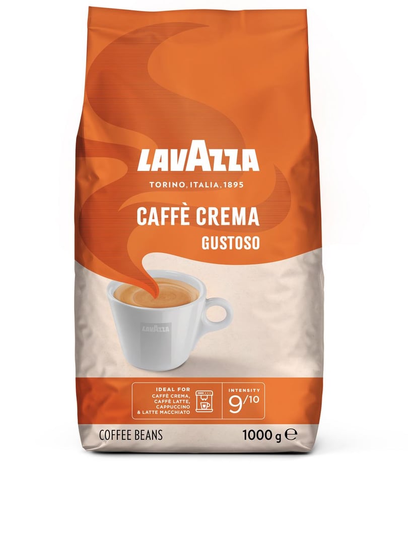 Lavazza Caffe Crema Gustoso ganze Bohnen 6 x 1 kg Beutel