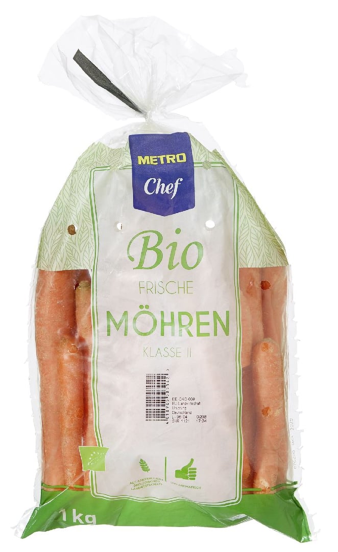 METRO Chef Bio - Möhren Spanien - 1 kg Beutel