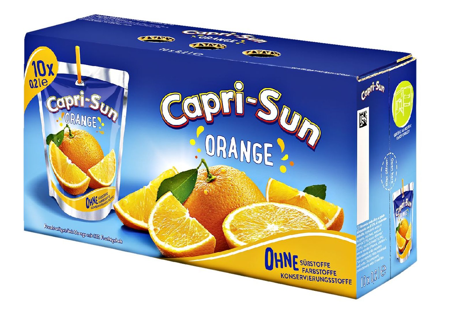 Capri-Sun - Orange Mehrfrucht-Erfrischungsgetränk mit 10% Fruchtgehalt - 40 x 200 ml Packungen