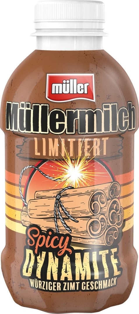 Müller Flasche - Müllermilch ml - Dynamite 400 Spicy 1,5 % Zimt müller