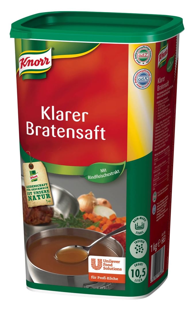 Knorr - Klarer Bratensaft mit Rindfleischextrakt 1 kg Dose