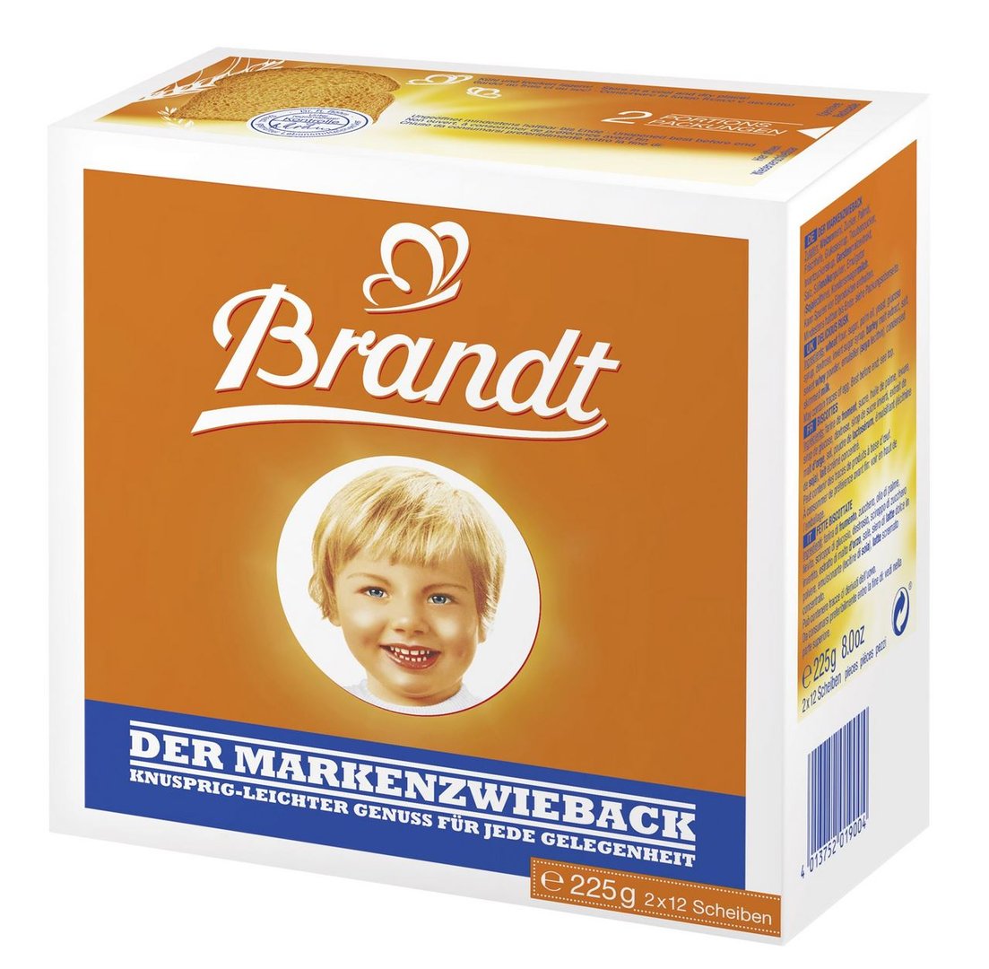 Brandt - Der Markenzwieback 120 x 225 g Packungen