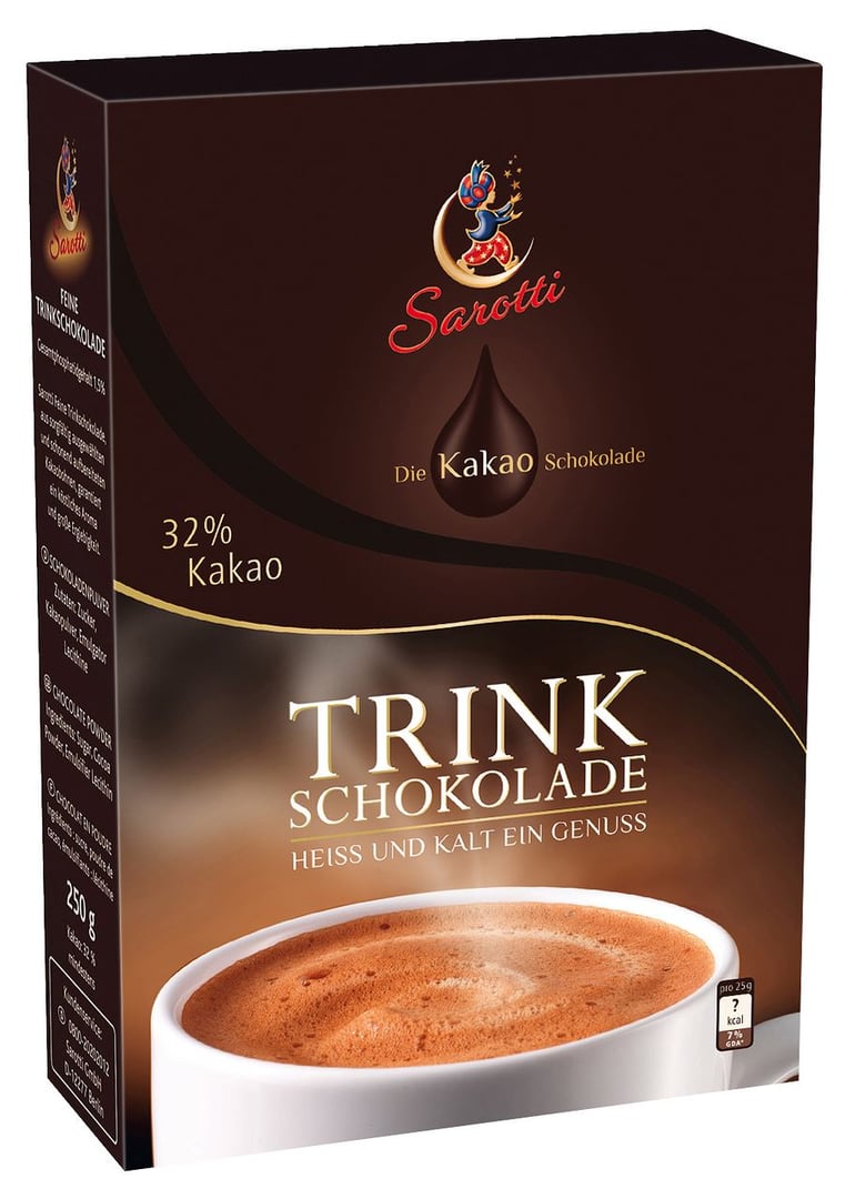 Sarotti - Trinkschokolade Kakaopulver - 1 x 250 g Packung