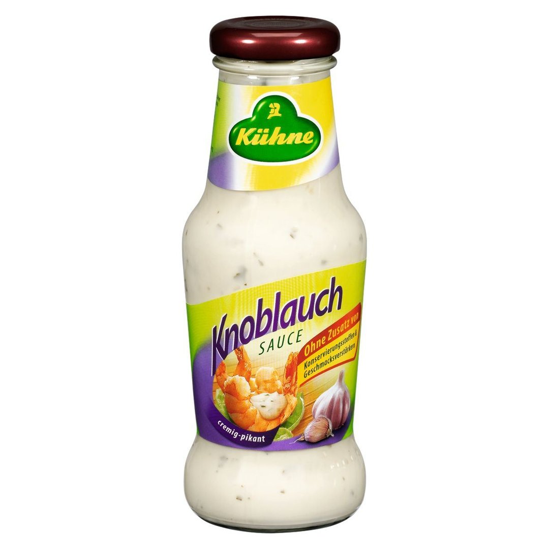 Kühne - Würzsauce Knoblauch 250 ml Flasche