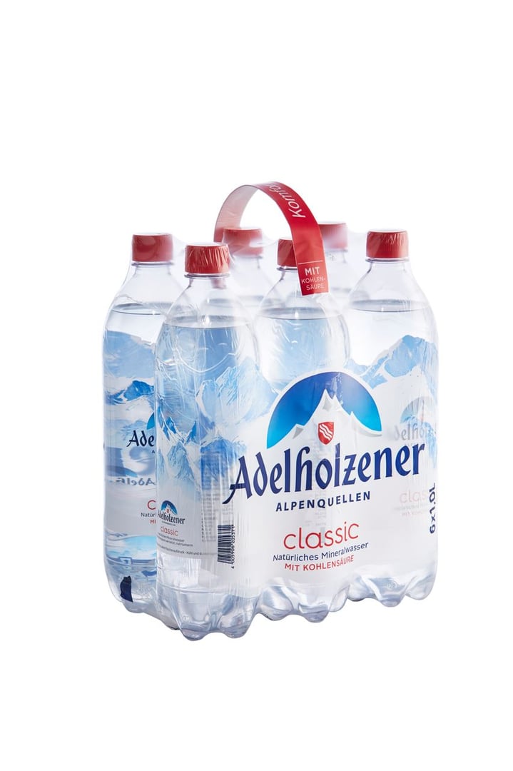 Adelholzener - Mineralwasser Classic Einweg 6 x 1 l Flaschen