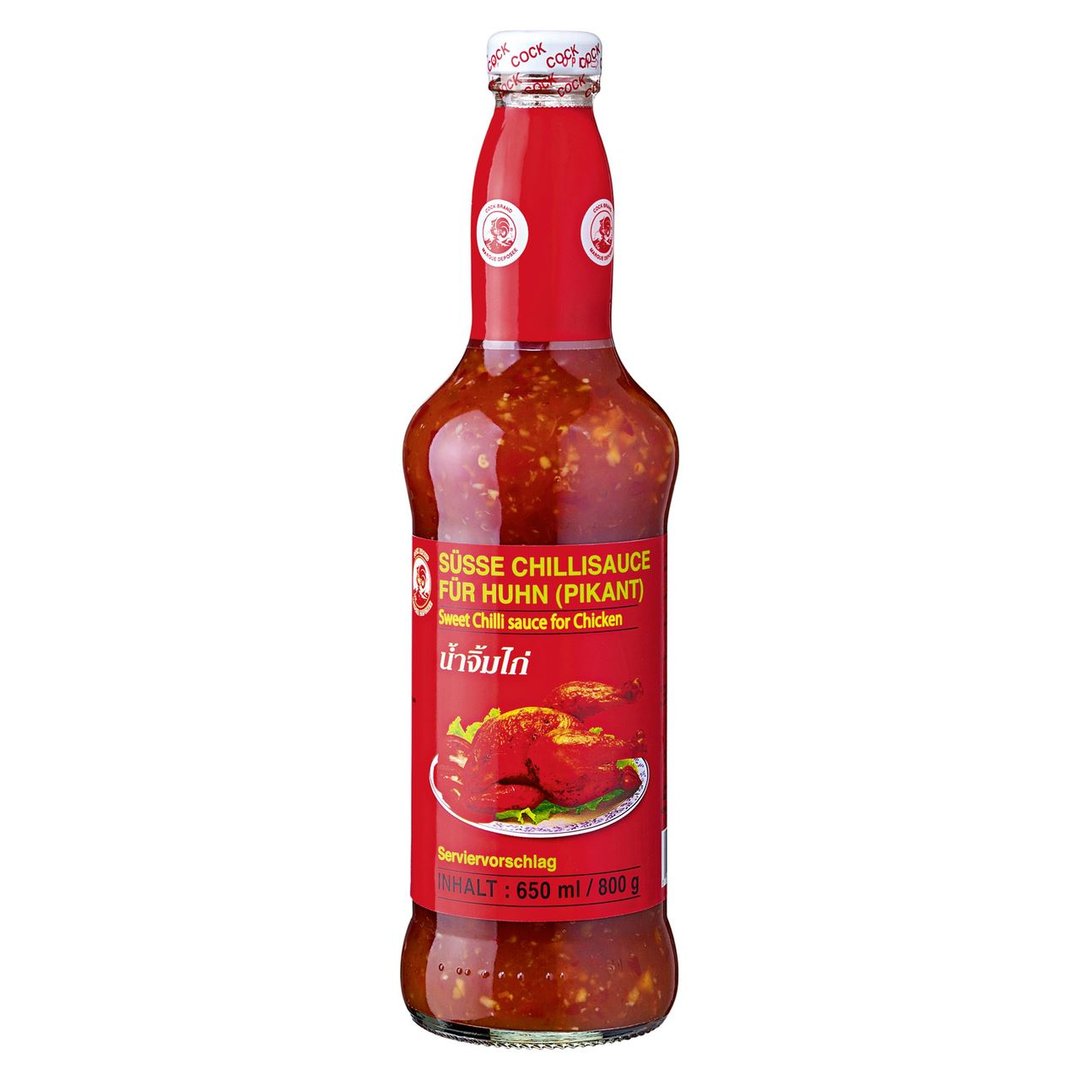 Cock - HALAL Süße Chilisauce für Huhn - 800 g Flasche
