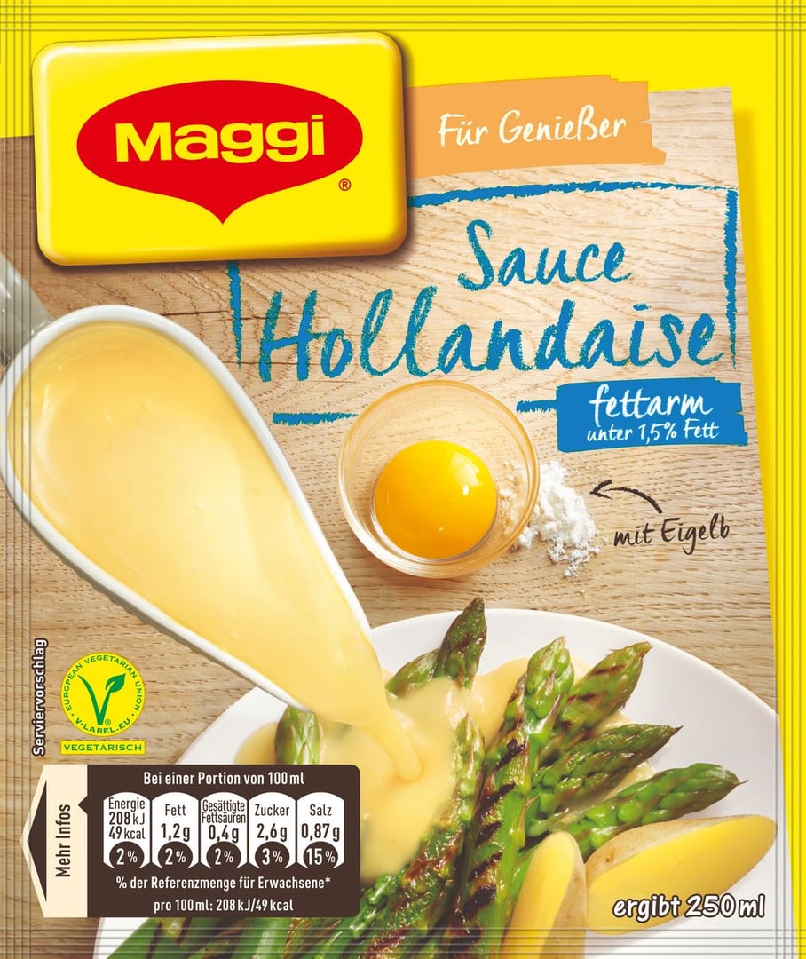 Maggi - für Genießer Sauce Hollandaise fettarm 1,5 % Fett 1 Beutel