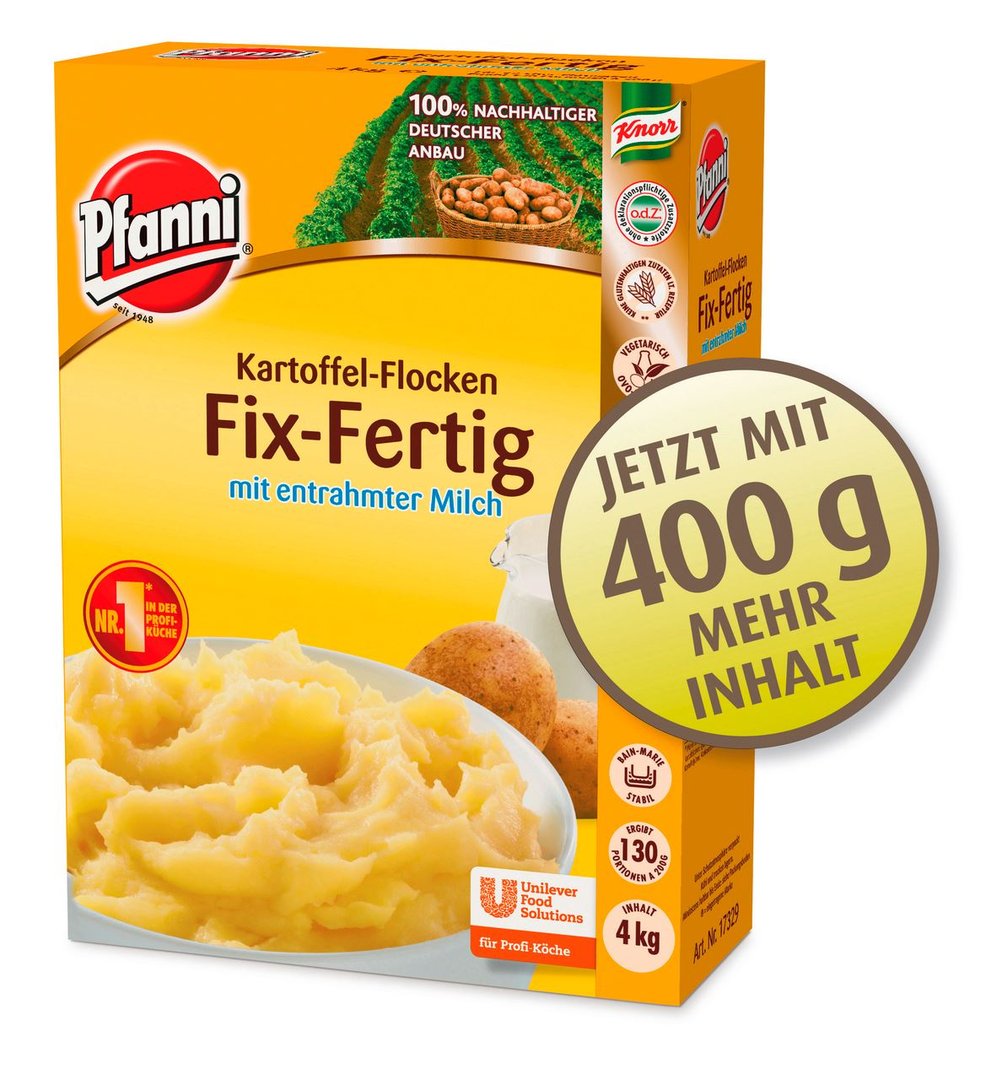 Pfanni - Püree Fix Fertig 4 kg Schachtel