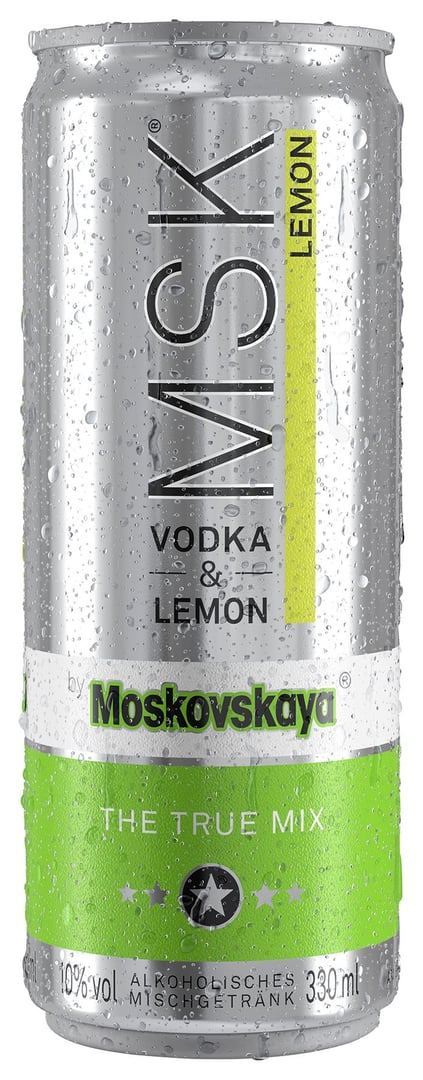 Moskovskaya - Vodka & Lemon 10 % Vol. - 4 x 0,33 l Dosen