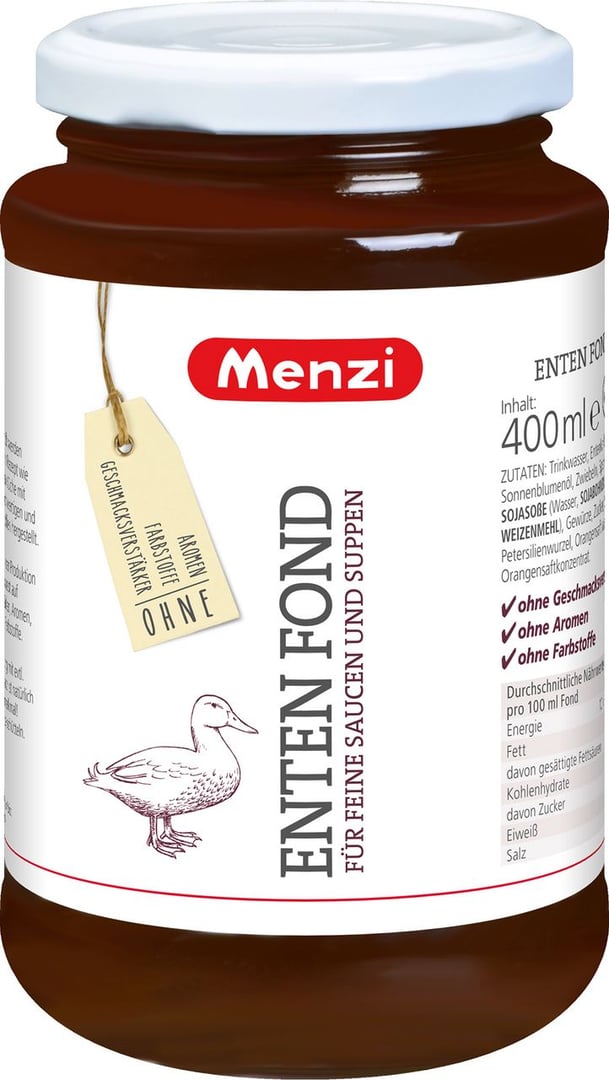 Menzi - Feiner Fond Ente - 6 x 400 ml Tray