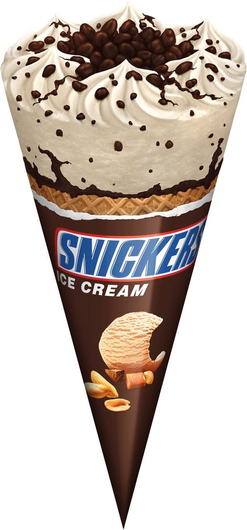 Snickers - Eiscreme Eishörnchen tiefgefroren - 24 x 110 ml Kiste