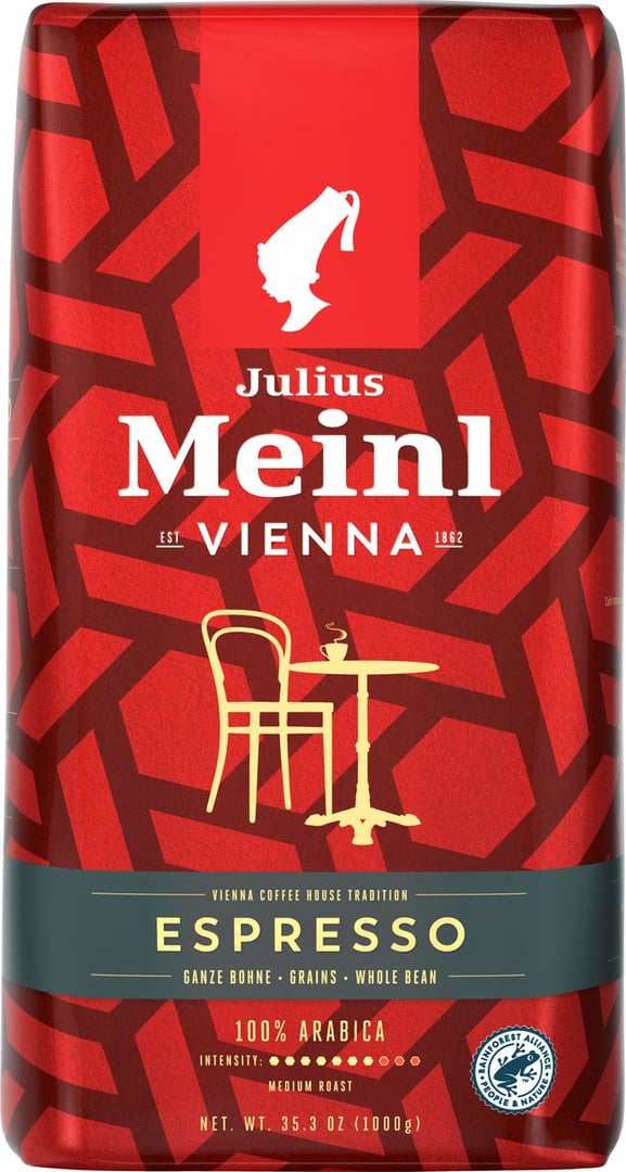 Julius Meinl - Vienna Espresso ganze Bohnen - 1 kg Packung