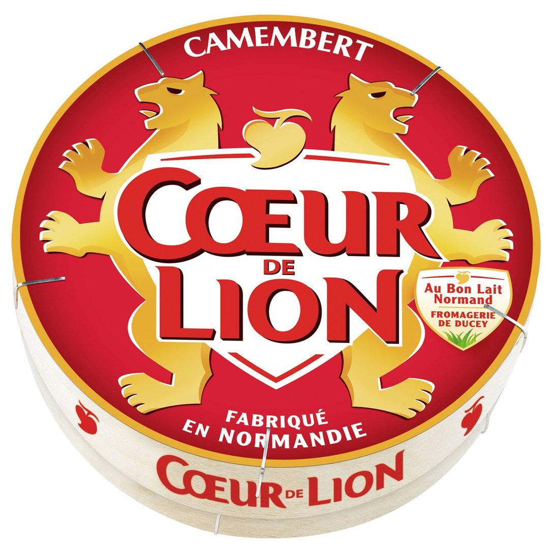 Coeur de Lion - Le Camembert französischer Weißschimmelkäse, 45 % Fett - 6 x 250 g Karton