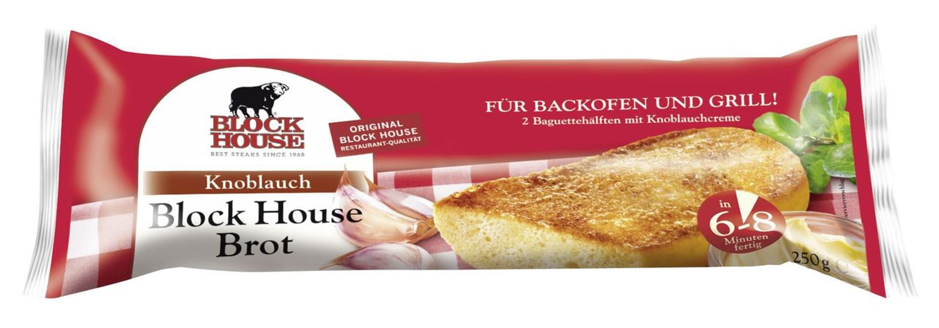 Block House - Brot Knoblauch - 250 g Stück