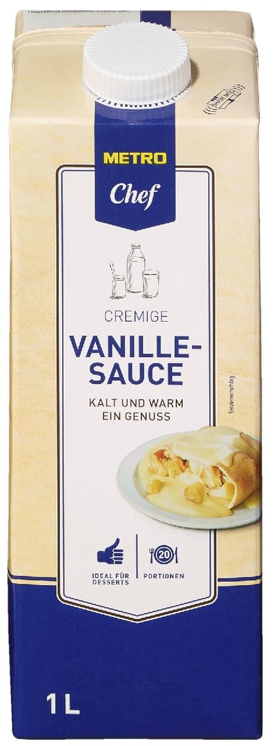 METRO Chef - Dessertsoße Vanille - 1 l Packung