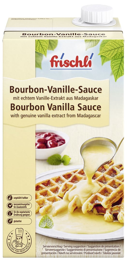 Frischli - Bourbon-Vanille-Sauce 10,9 % Fett - 1 l Faltschachtel