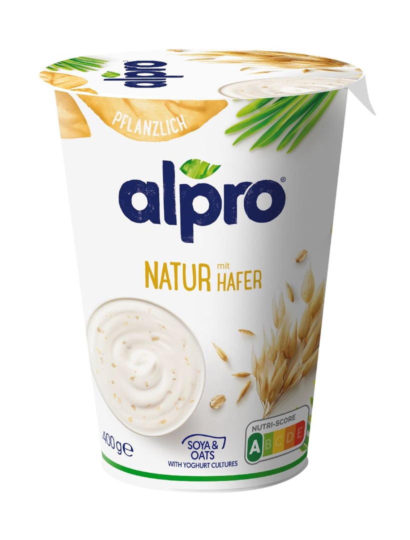 alpro - Natur Joghurtalternative Hafer gekühlt - 400 g Becher