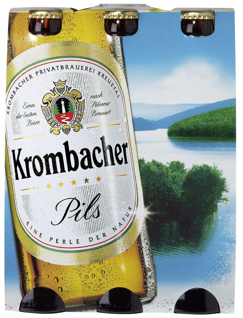 Krombacher - Pils Glas - 6 x 0,33 l Flaschen