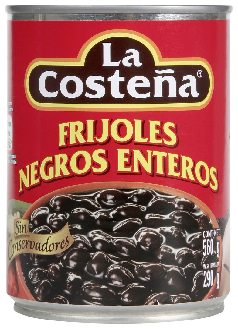 La Costena - schwarze Bohnen ganze Bohne - 560 g Dose