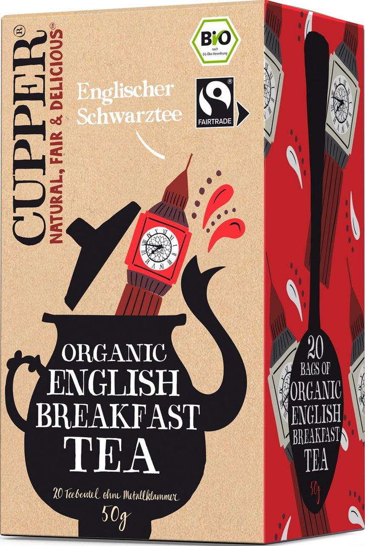 Cupper - English Breakfast Tea 20 Teebeutel - 50 g Karton