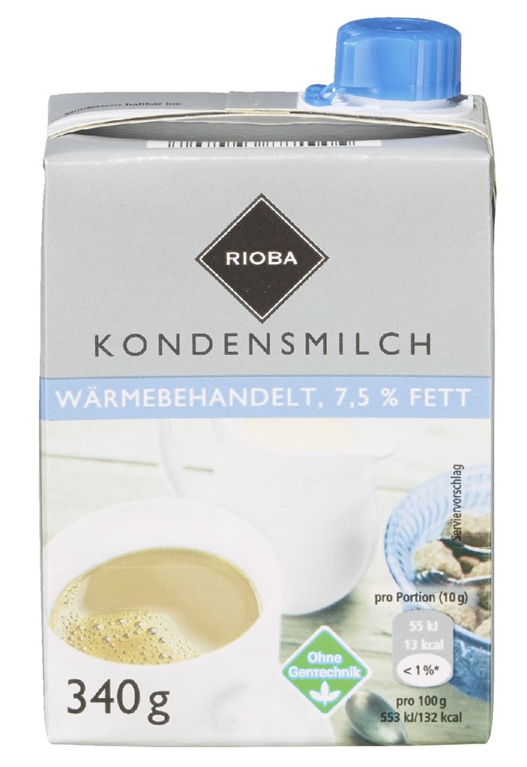 RIOBA - H - Kondensmilch 7,5 % - 340 g Packung