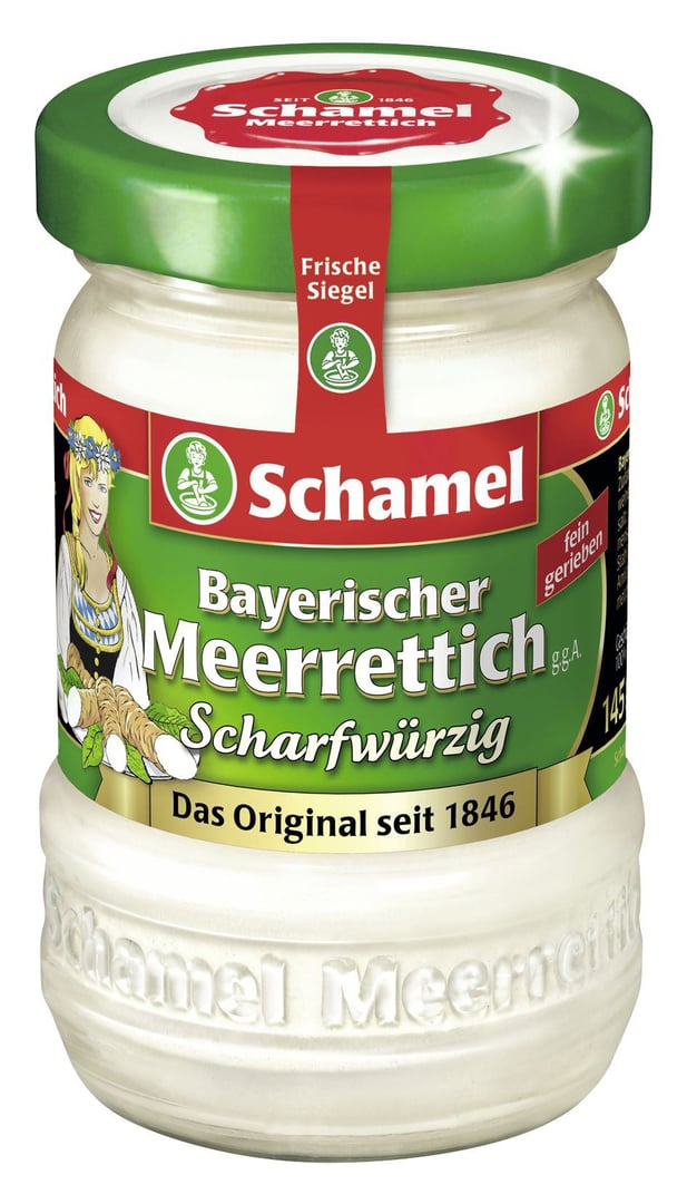 Schamel - Bayerischer Meerrettich 12 % Fett - 145 g Tiegel