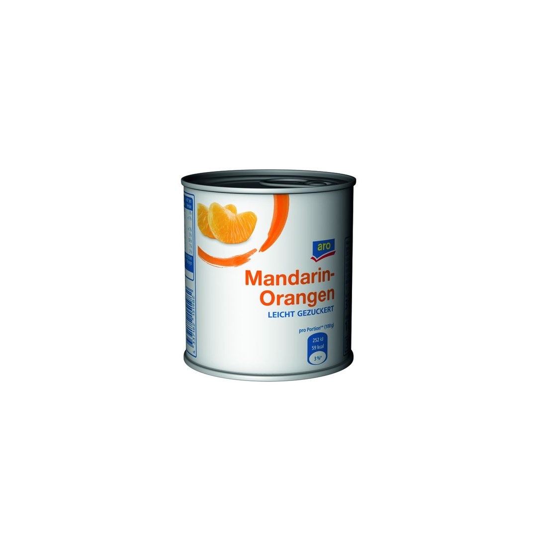 aro - Mandarin-Orangen ganze Segmente - 24 x 314 ml Tray