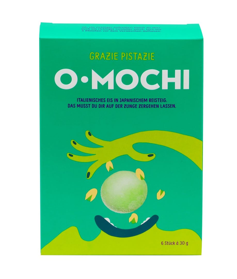 O-MOCHI Eis Pistachio 6 Stück à 30 g - 1 x 180 g Packung
