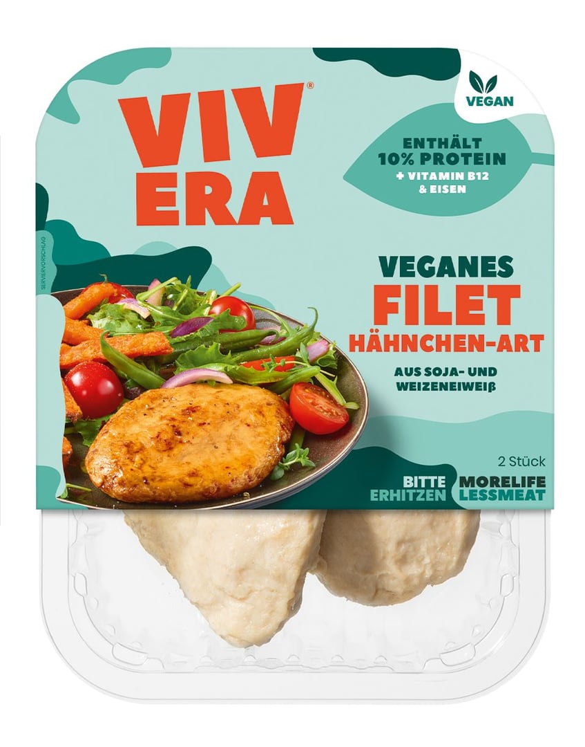 Vivera - Veganes Filet Hähnchen Art gekühlt - 180 g Karton
