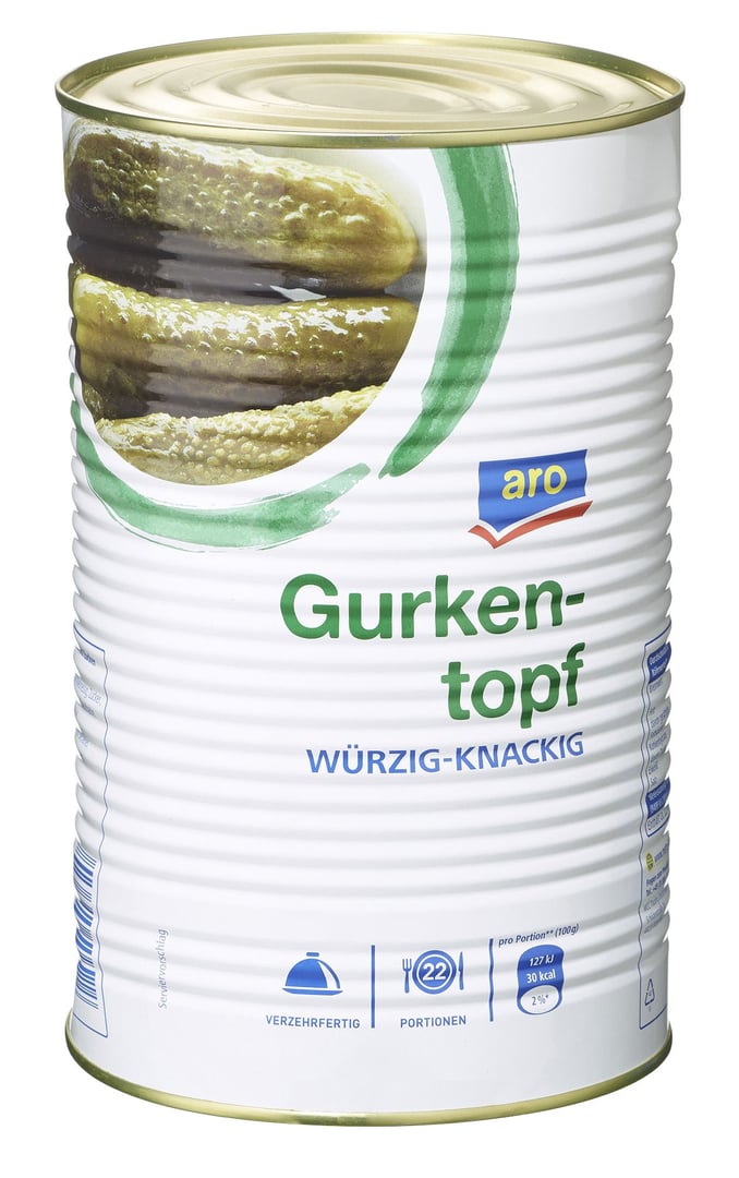 aro - Gurkentopf würzig-knackig - 4,25 l Dose