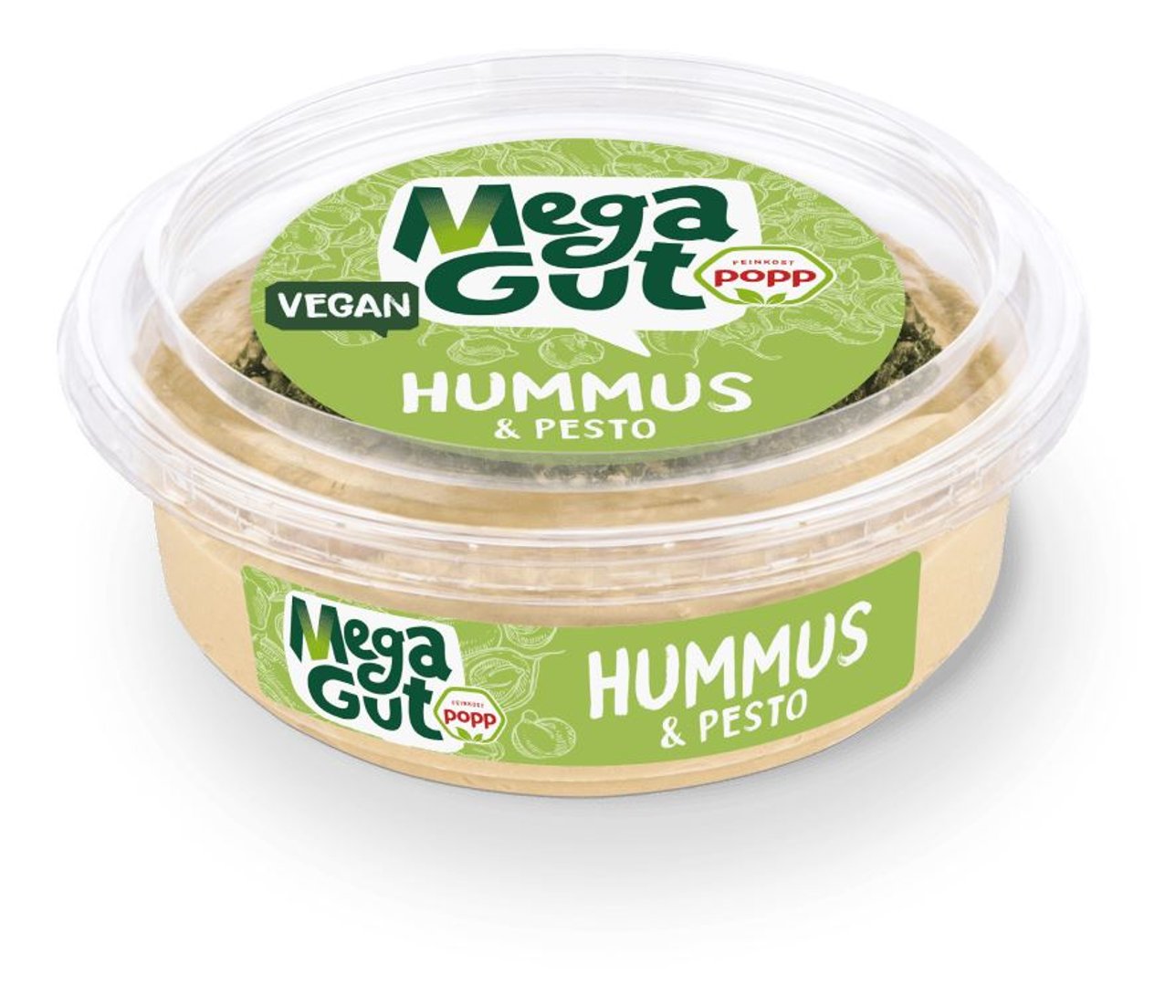 Popp - Hummus Petersilie - 1 x 175 g Becher