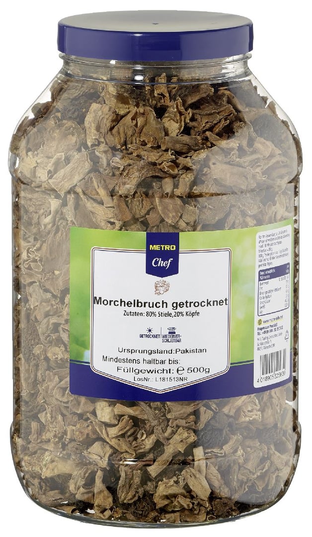 METRO Chef - Morchelbruch getrocknet - 500 g Dose