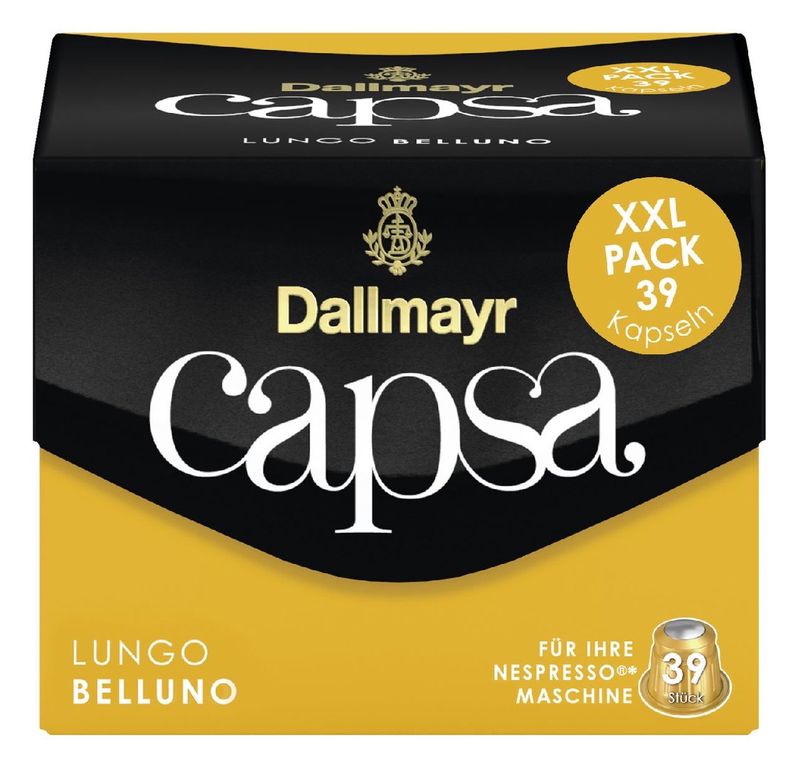 Dallmayr - XXL Nespresso Kaffeekapseln Lungo Belluno - 1 x 218 g Packung